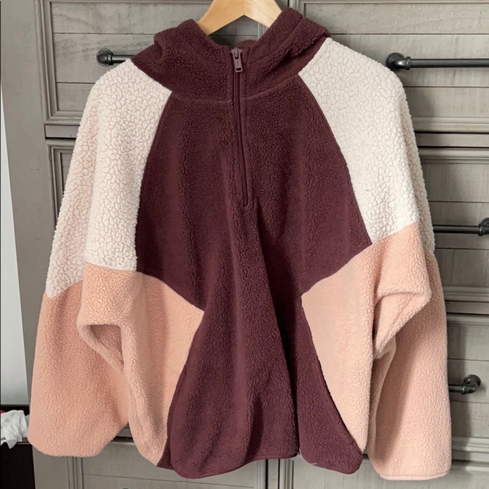 american eagle quarter zip sherpa